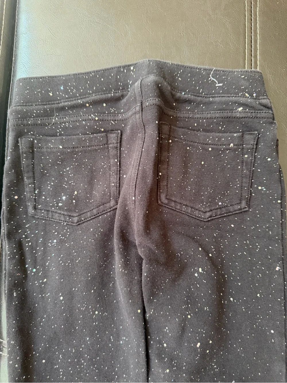 Jumping Beans - Girl’s Black Sparkly Leggings
